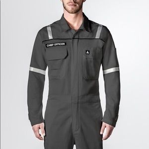 Scandia ScanEssence 3M Reflective Gray Zip Up Coveralls NWT European Size Large